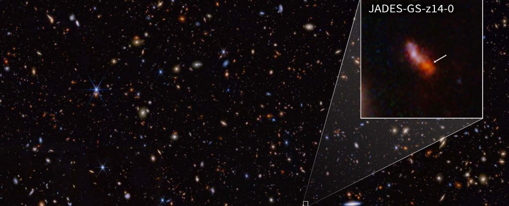 ¡Vaya!  Los astrónomos acaban de descubrir la galaxia más antigua que hemos visto jamás: ScienceAlert