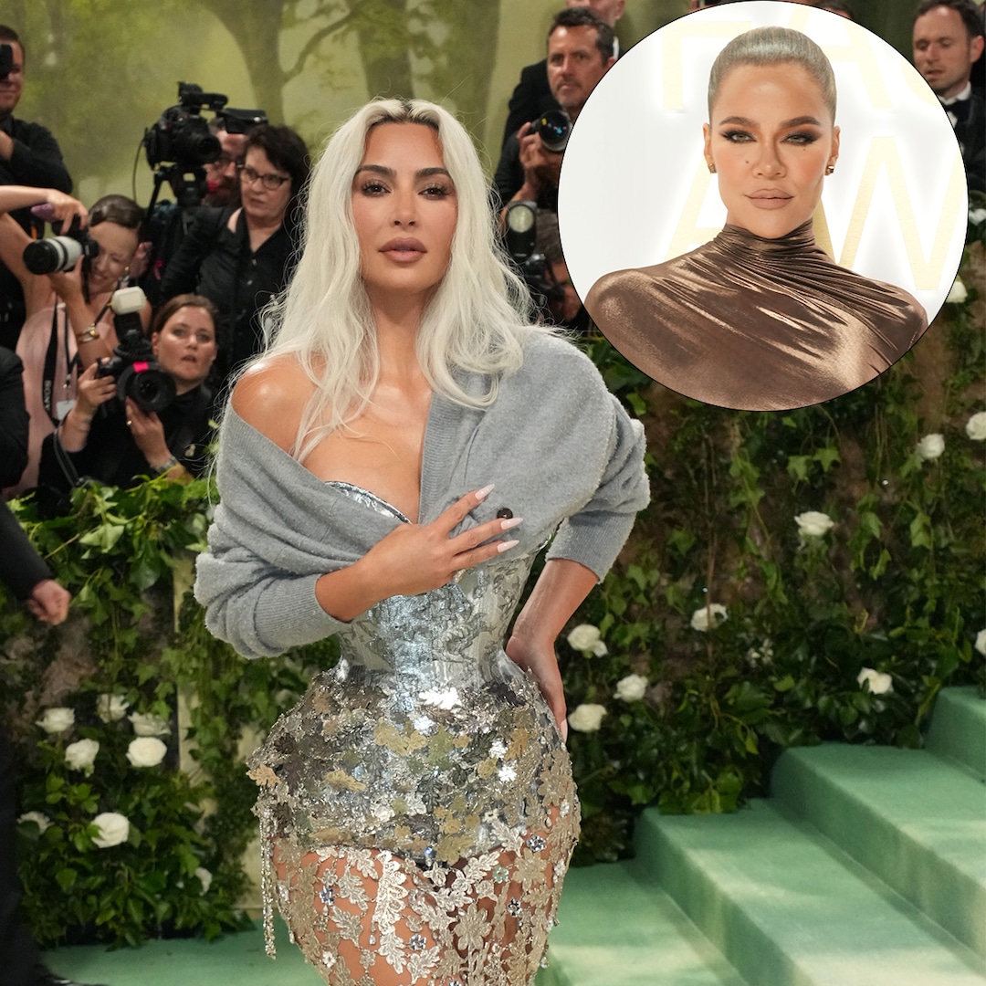 Khloe Kardashian reacciona al look de gala Met con corsé ajustado de Kim Kardashian