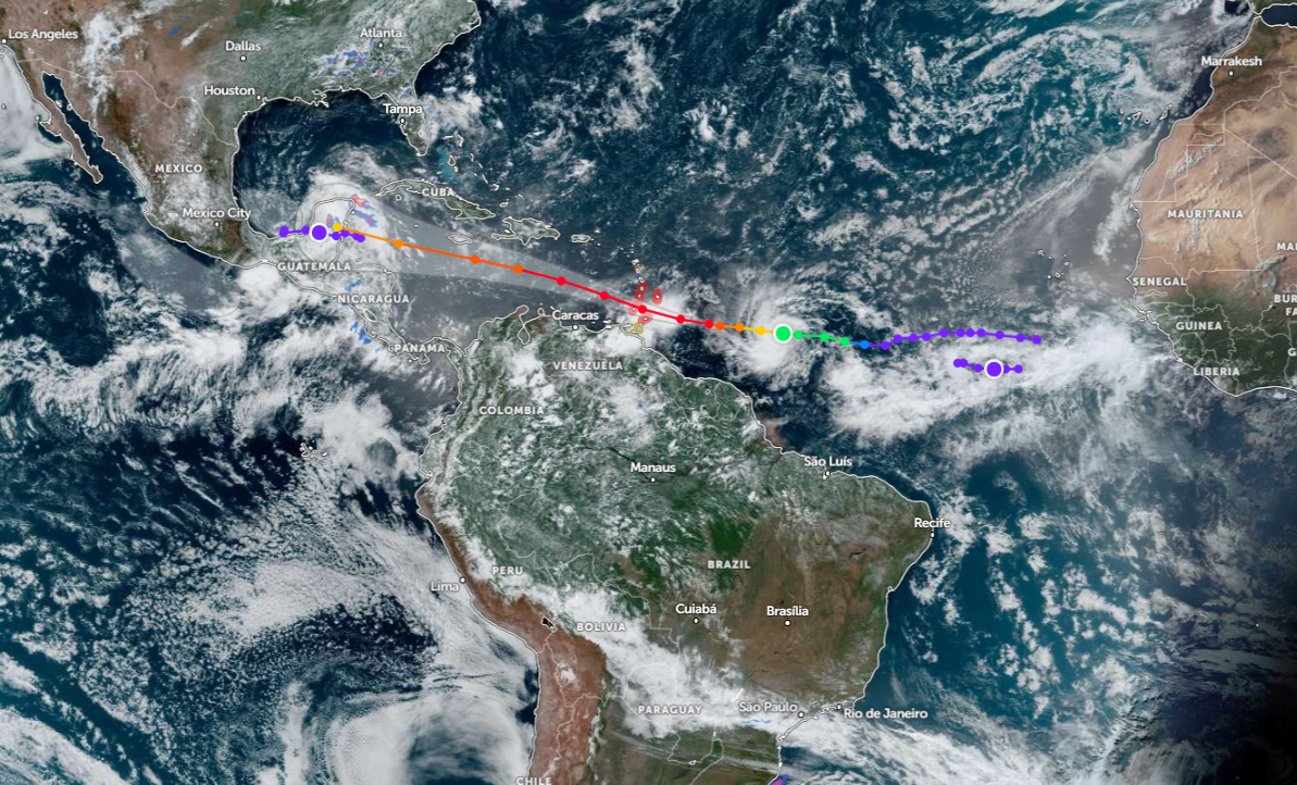 El huracán Beryl provocará marejadas ciclónicas y fuertes vientos en el Caribe
