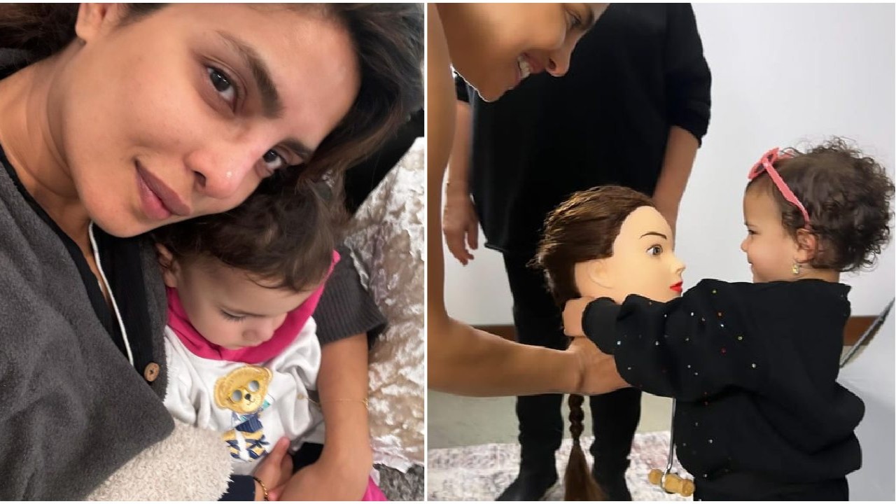 Priyanka Chopra comparte FOTOS de lo que sucede cuando su hija Malti está en el tráiler de HMU y ya estamos enamorados de sus habilidades