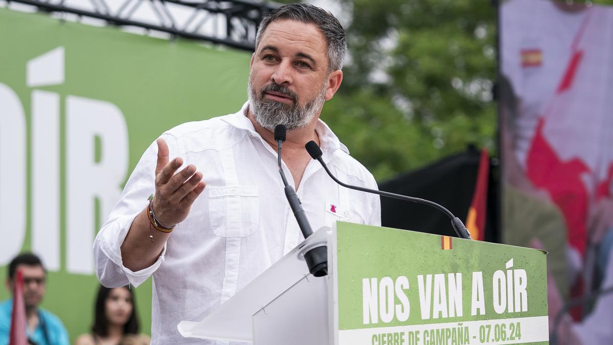 Abascal cierra la campaña reivindicando a Vox como “el único” que habla de Europa: “Los otros, callados como muertos”