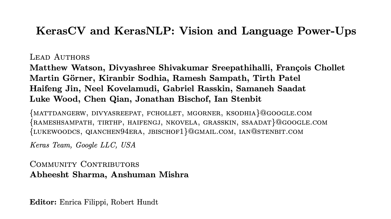 Avance del aprendizaje automático con KerasCV y KerasNLP: una descripción general completa