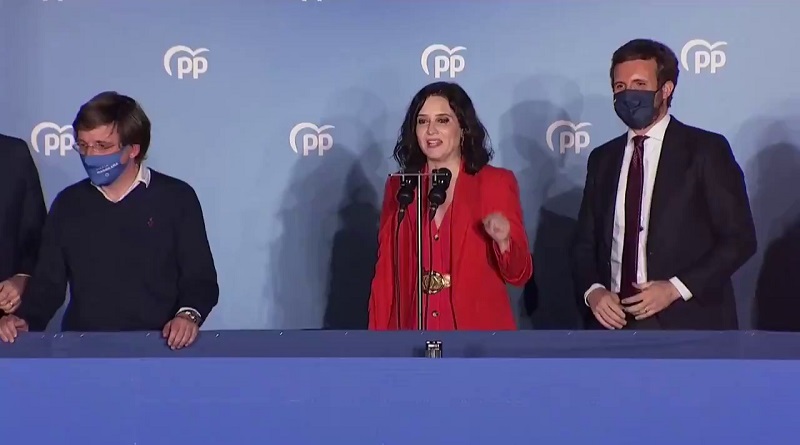 La apuesta política de Ayuso da sus frutos: los populares ganan a lo grande en Madrid ⋆ Madrid Metropolitan