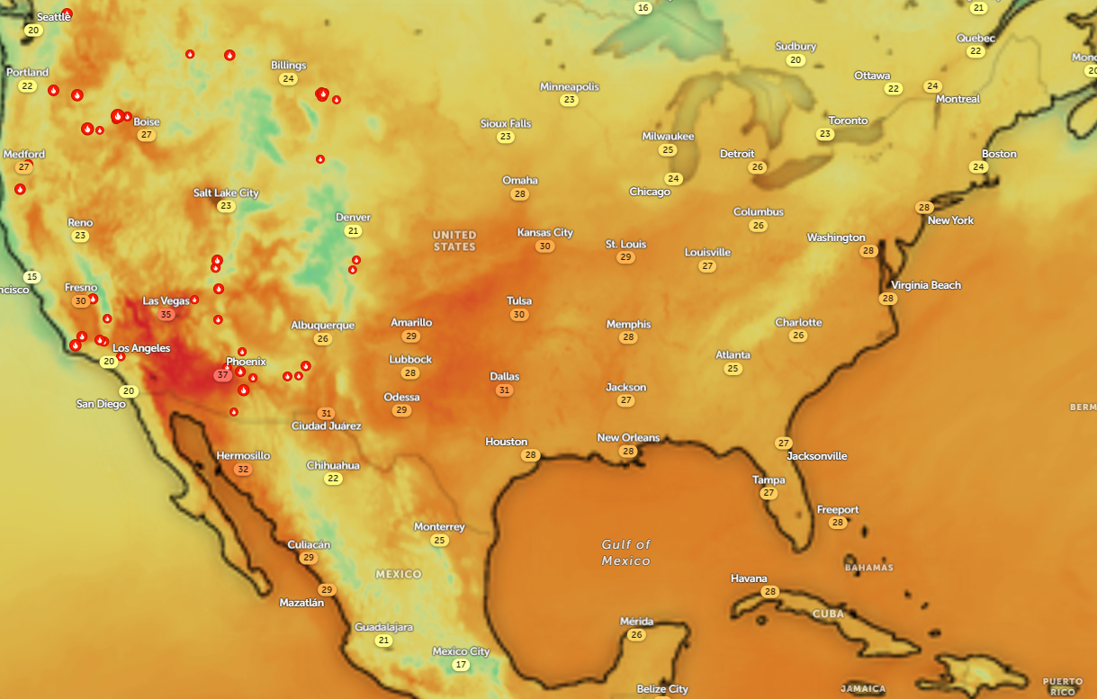 Pronóstico del tiempo para el oeste de EE. UU.: Temperaturas récord que desatarán preocupaciones de salud relacionadas con el calor esta semana