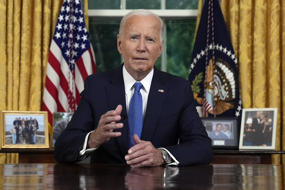 Biden se dirige a la nación por primera vez desde que abandonó su candidatura a la reelección