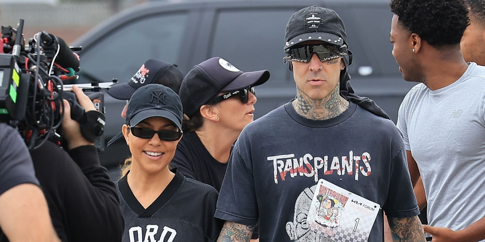 Kourtney Kardashian apoya a Travis Barker en su evento Run Travis Run 5K