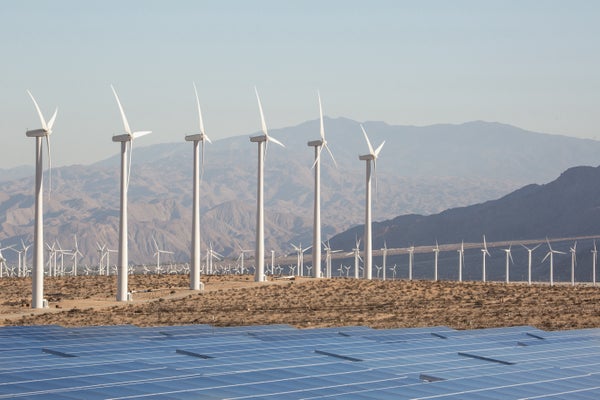La energía eólica y solar en Estados Unidos superarán al carbón este año