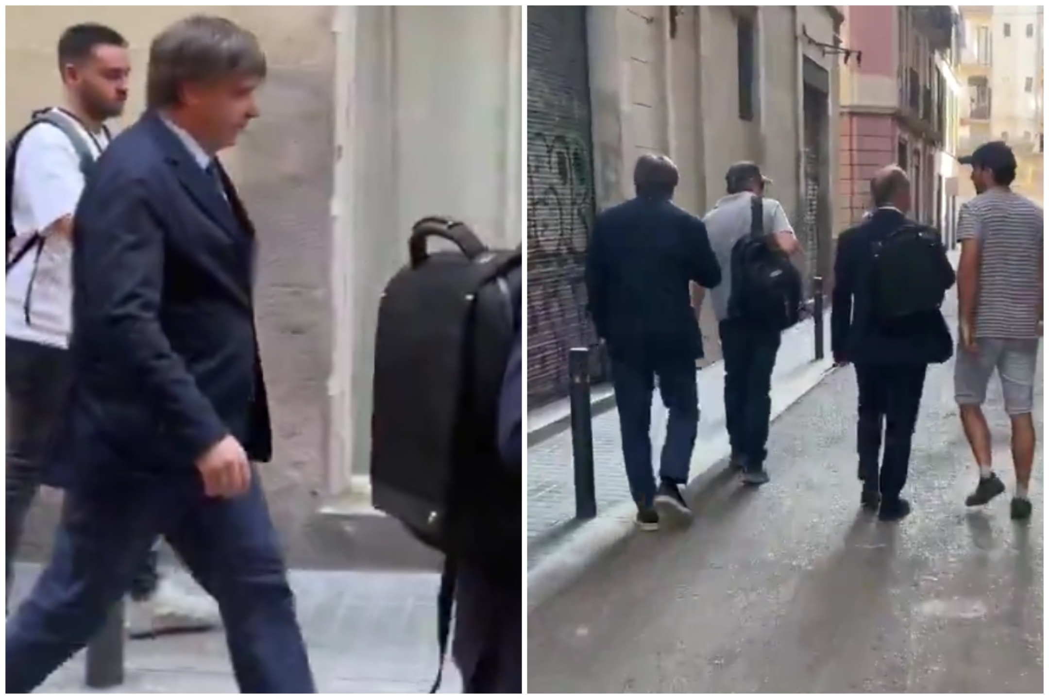 Vídeo: Imágenes de Carles Puigdemont “caminando libremente” por las calles de Barcelona provocan indignación en internet, mientras continúa la persecución policial