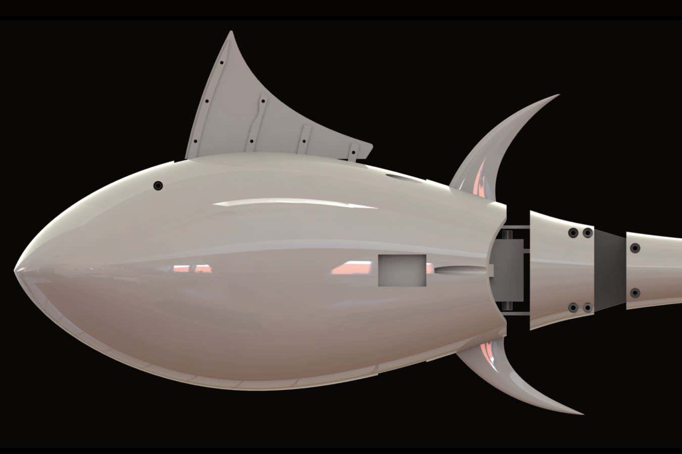 Robo-tuna revela cómo las aletas plegables ayudan a este veloz pez a maniobrar
