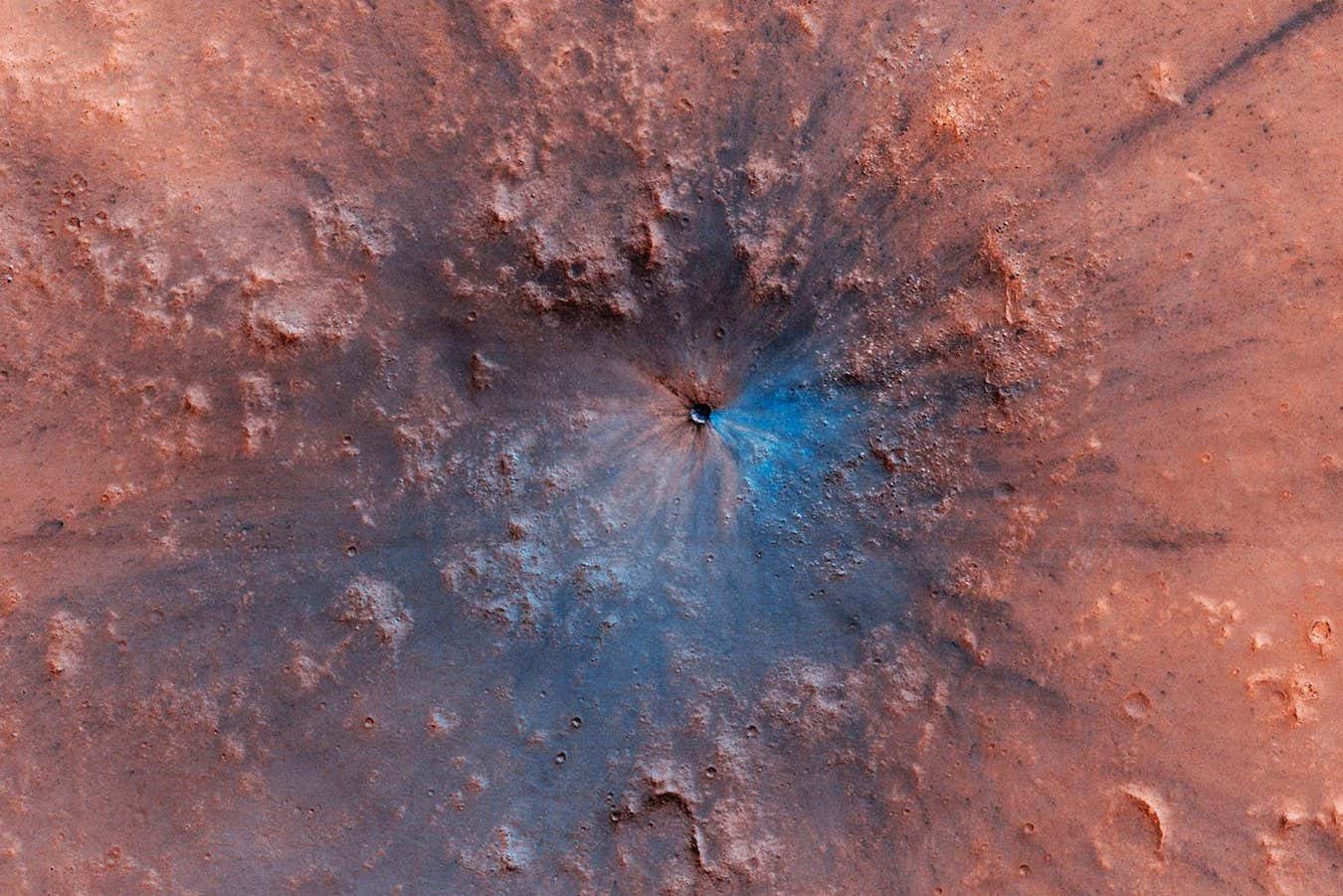 Se ha rastreado el origen de extraños meteoritos hasta sus cráteres en Marte