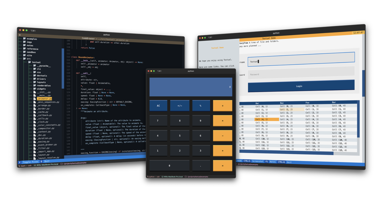 Textual: Marco de desarrollo de aplicaciones rápido para Python