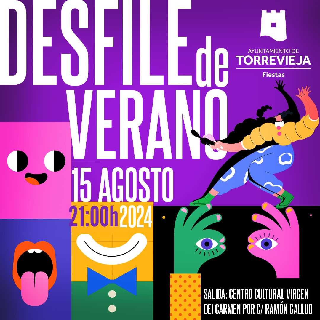 La Reina y las Damas de la Sal encabezan el Desfile de Verano de Torrevieja