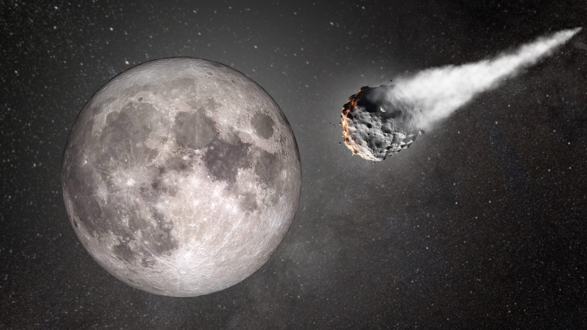 La fina atmósfera de la Luna se forma por el bombardeo constante de meteoritos.