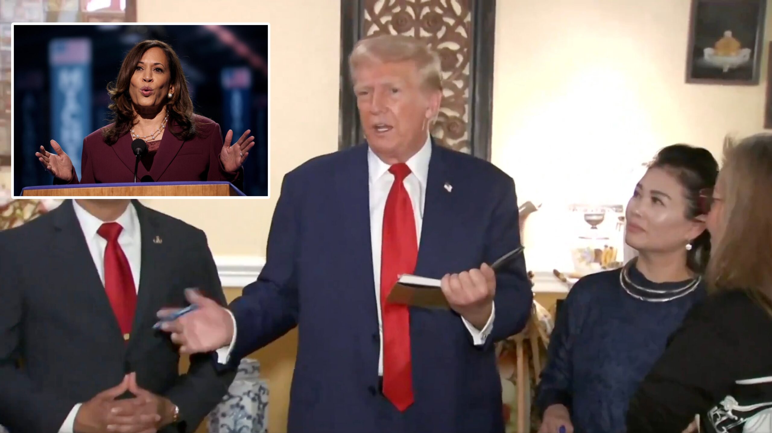 Kamala Harris presiona por un trato especial en el debate del 10 de septiembre en ABC y ahora exige un formato sentado y una “hoja de trucos” — Trump responde | The Gateway Pundit