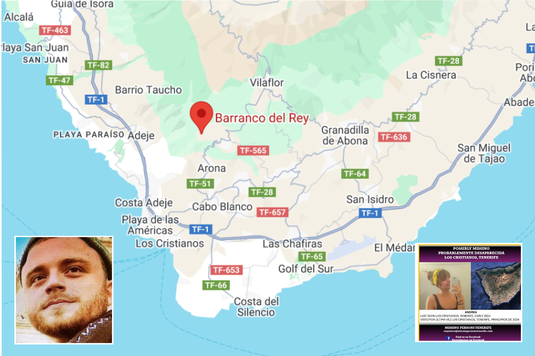 Se encuentra un cuerpo en descomposición en un barranco en Tenerife, España, mientras los casos de personas desaparecidas se acumulan en la isla
