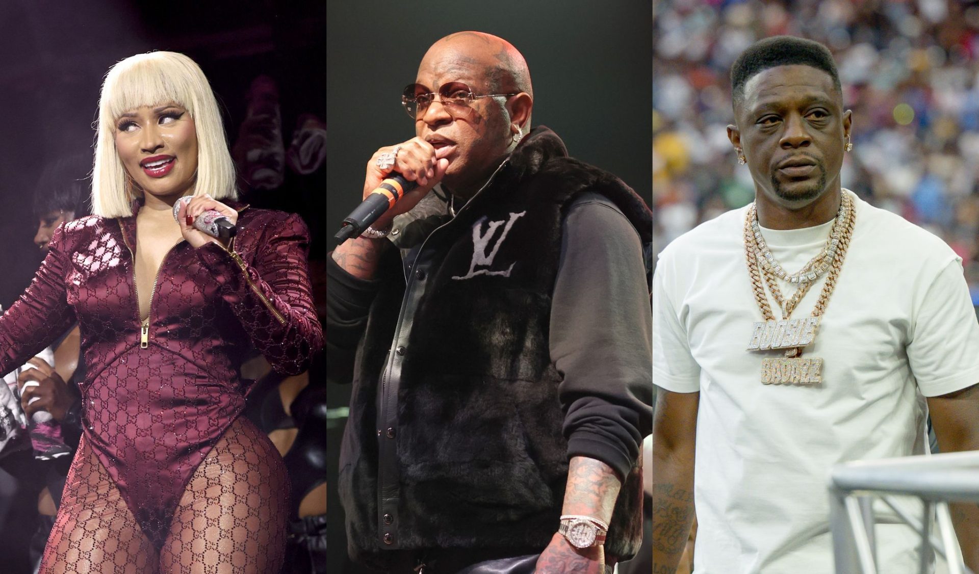 Nicki Minaj, Birdman y Boosie reaccionan al cabeza de cartel