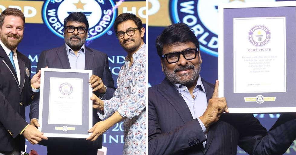 Guinness World Records honra a Chiranjeevi como una prolífica estrella de cine india