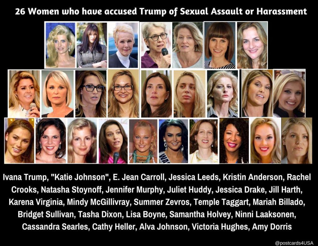 Un momento espeluznante de Trump, cuando les dice a las mujeres: “Seré vuestra protectora”.