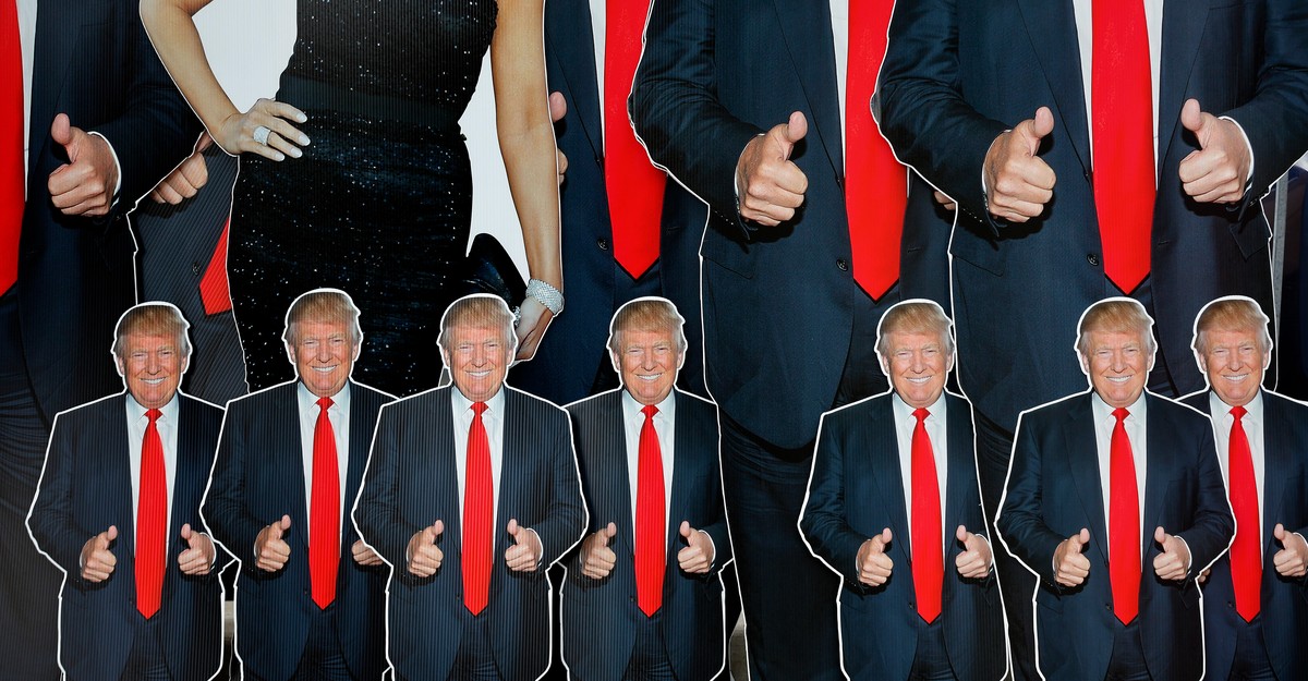 La sala de Donald Trump llena de mujeres sospechosamente amigables