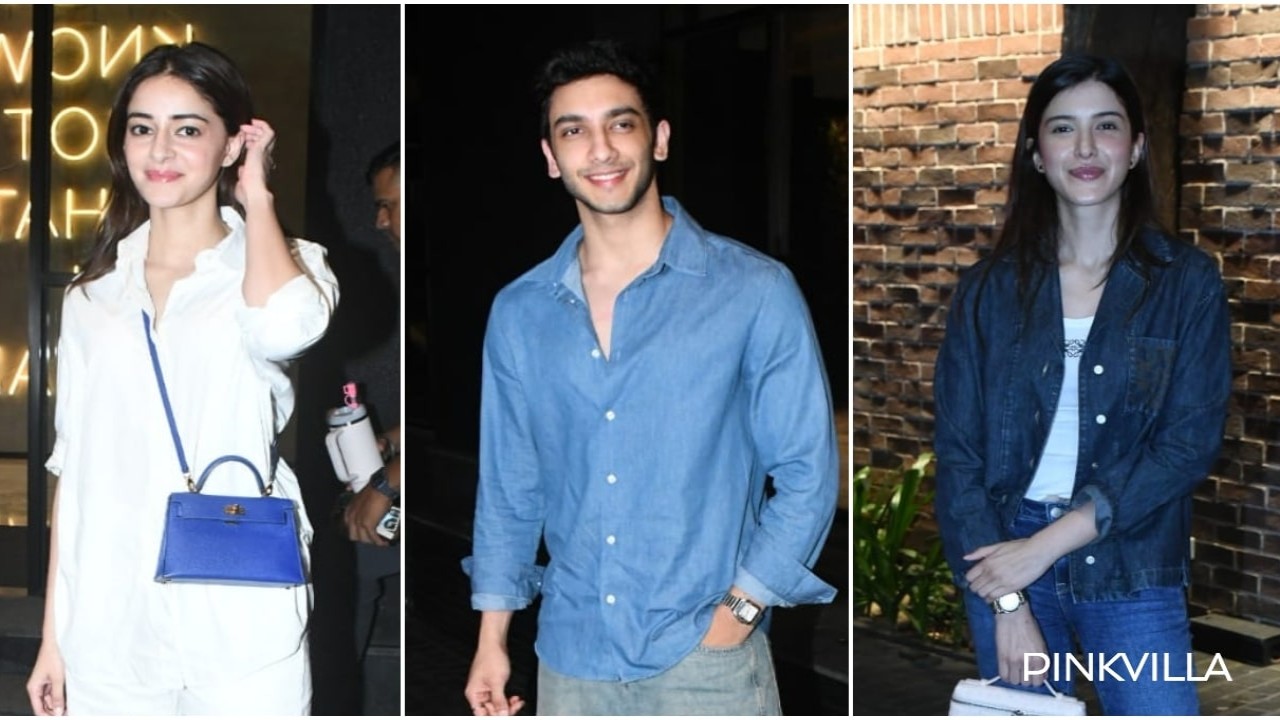 CTRL: Ananya Panday se pone toda blanca en la proyección de su thriller; sus mejores amigas Shanaya Kapoor, Navya Nanda y Vedang Raina hacen una entrada elegante