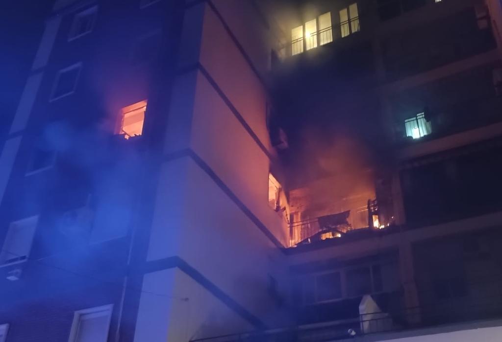 Once heridos en un incendio provocado por un patinete eléctrico