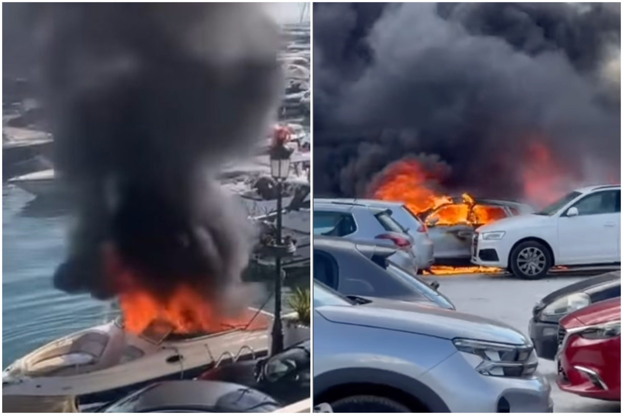 Ver: Incendio de barco en Marbella pocas horas después de que un ‘consumidor de drogas’ provocara un incendio de ocho coches en un aparcamiento cercano a la playa de Cabopino
