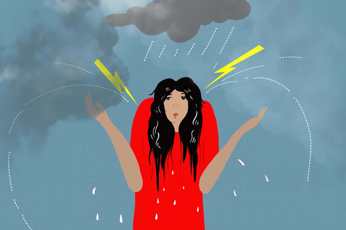¿Puede la lluvia ayudar a una “cabeza humana” a sobrevivir a la caída de un rayo? Probablemente