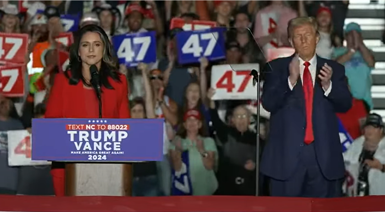 Estoy con ella: Tulsi Gabbard lo hace oficial y sorprende a Trump con el anuncio de que se unirá al Partido Republicano