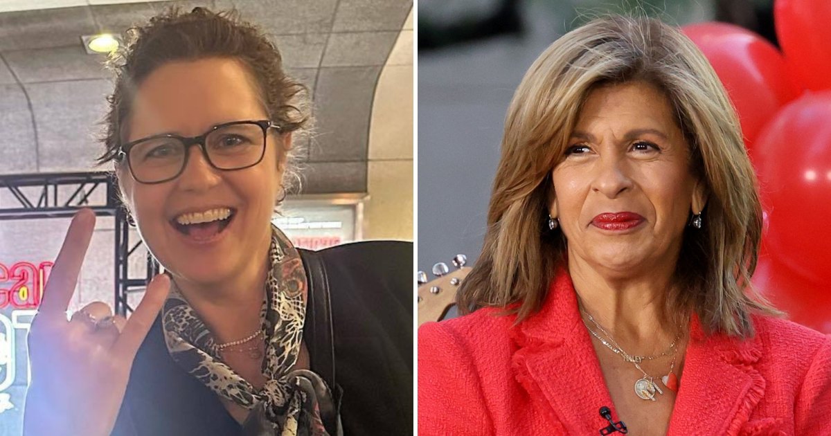 Hoda Kotb se seca las lágrimas por la historia del cáncer de mama de Jenna Fischer