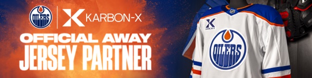 Karbon-X y Edmonton Oilers anuncian una nueva asociación El logotipo de Karbon-X aparecerá en las camisetas de visitante de Oilers