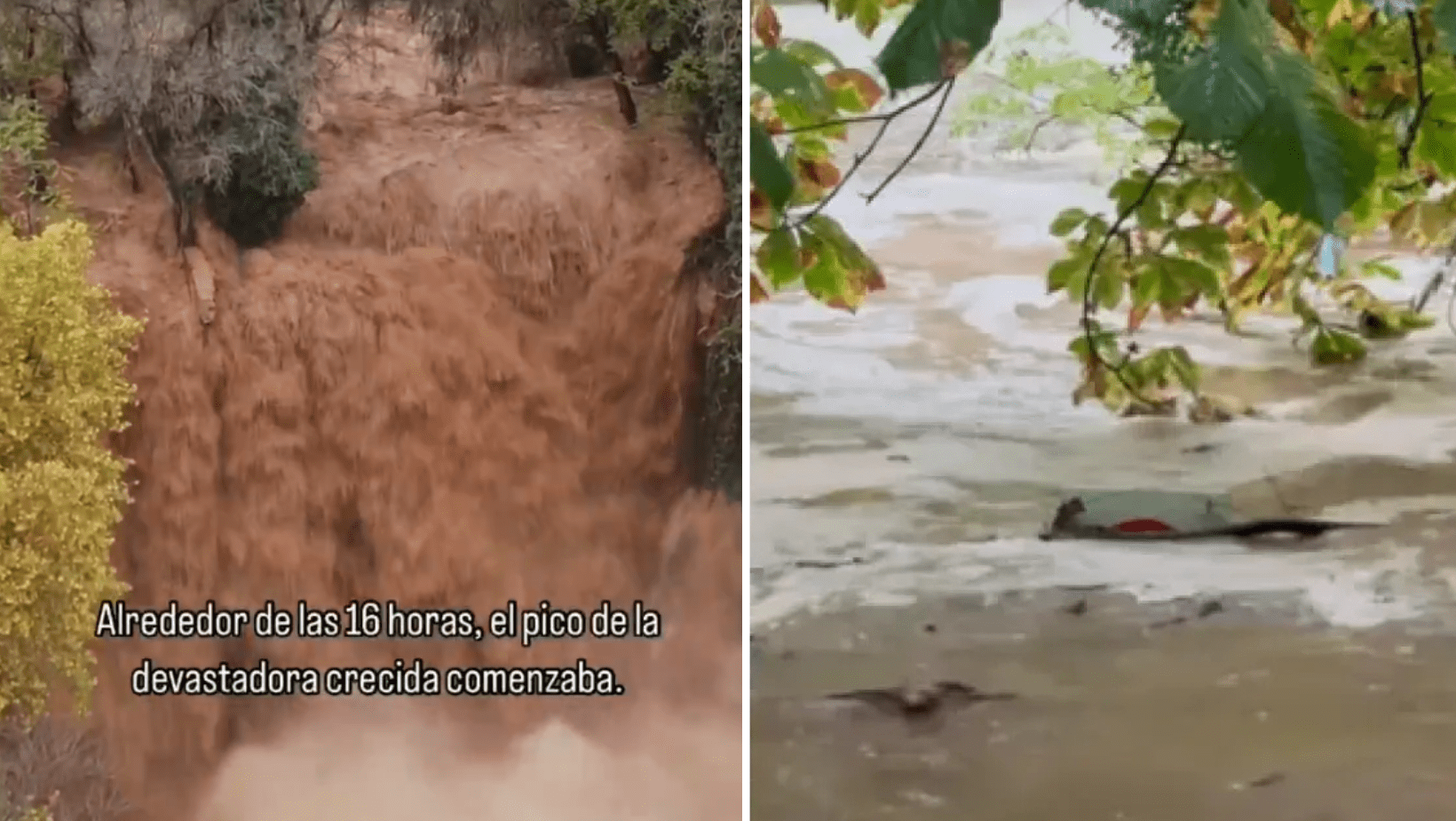Ver: El parque natural de Zaragoza es destruido por inundaciones y cascadas fuera de control