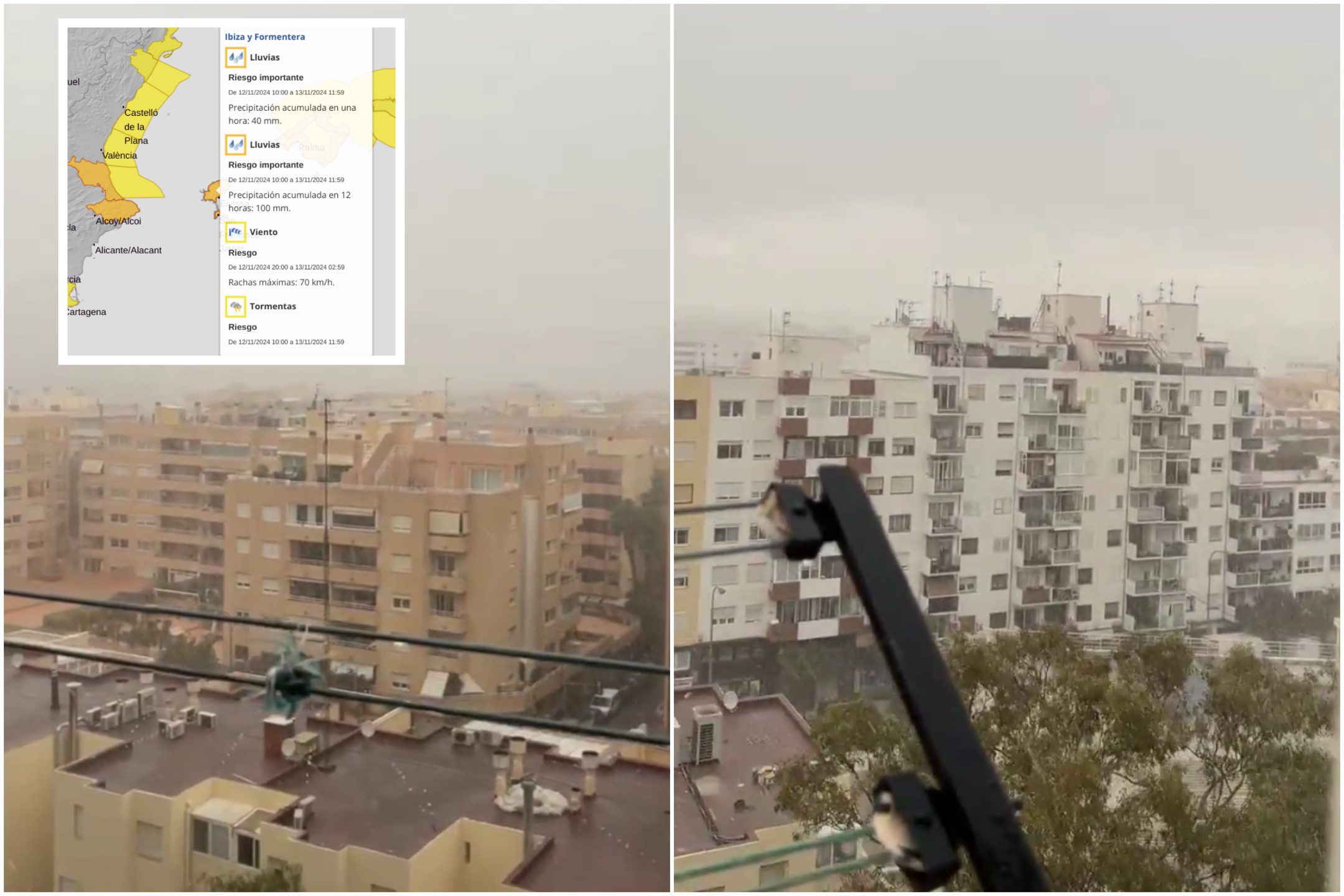 Ver: DANA llega a Ibiza mientras se les pide a los lugareños que se queden en casa y “aseguren sus posesiones” en medio de una advertencia naranja por lluvia y vientos de 70 km/h