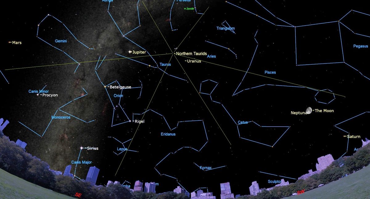 No te pierdas el pico de la lluvia de meteoritos Táuridas con coloridas bolas de fuego y estrellas fugaces esta semana