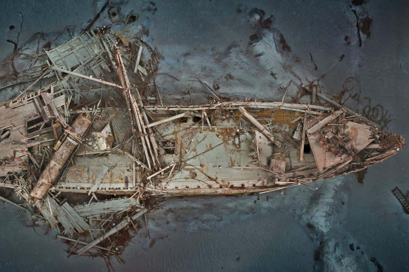 Impresionante imagen muestra los restos bien conservados del barco condenado de Shackleton