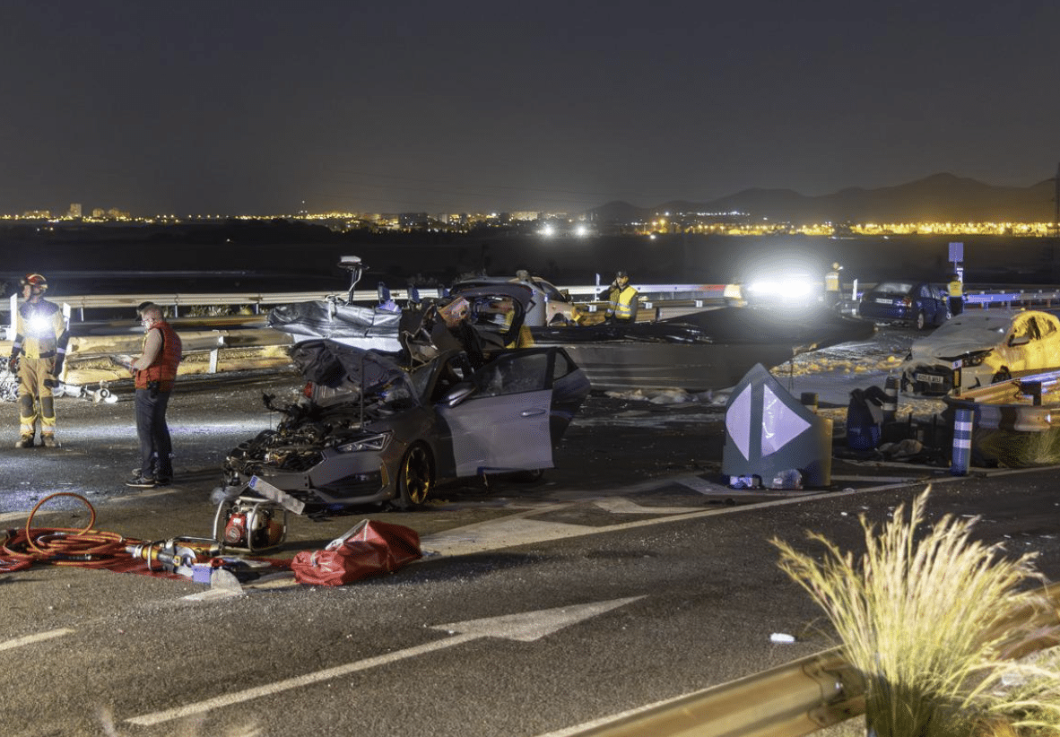 Accidente mortal en la autopista de La Manga
