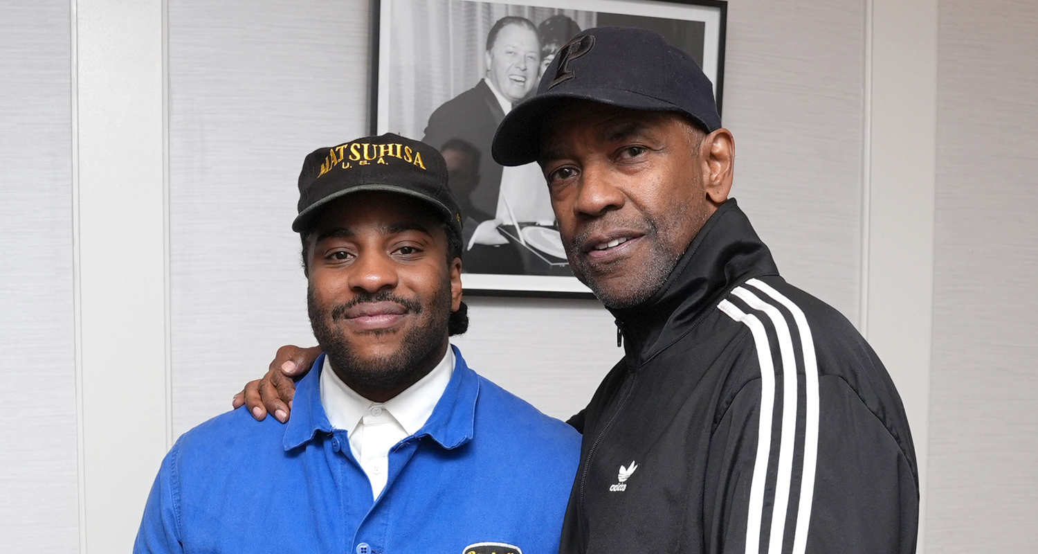 Malcolm Washington recibe el apoyo de su padre Denzel Washington en la proyección Tastemaker de ‘The Piano Lesson’ en Los Ángeles