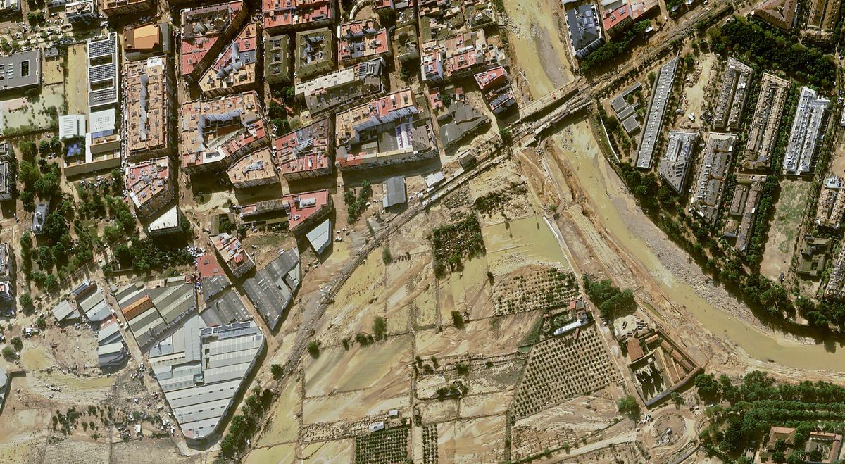 Los satélites captan los estragos causados ​​por las inundaciones españolas (imágenes)