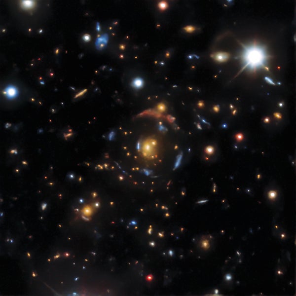 La lente Epic Gravity alinea la vista de las siete galaxias