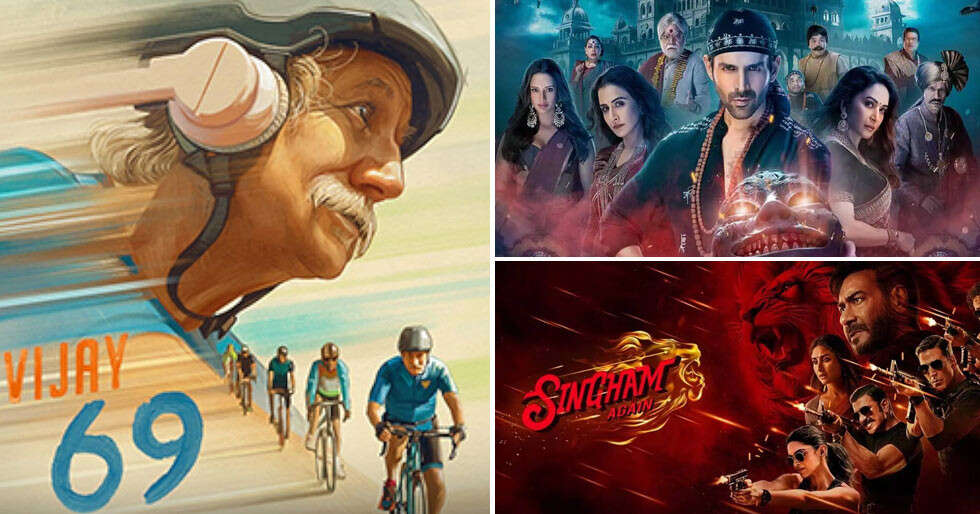 Próximas películas de Bollywood que se estrenarán en noviembre de 2024: Singham Again y más