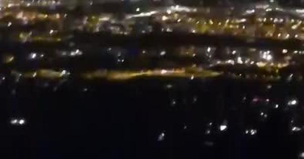 Aterrizaje abortado por fuertes vientos