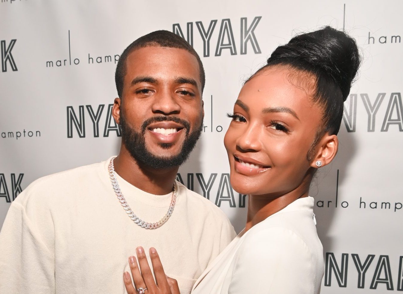 Falynn Pina y Jaylan Banks anuncian el segundo bebé en su boda