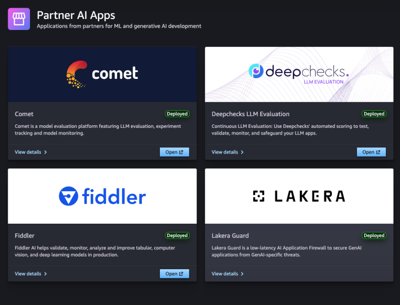 Cree soluciones de IA generativa y aprendizaje automático más rápido con aplicaciones de IA de socios de AWS que utilizan Amazon SageMaker