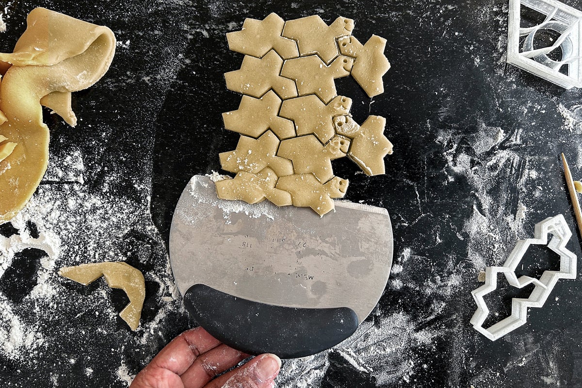 Un poco de matemáticas puede agilizar la elaboración de galletas navideñas