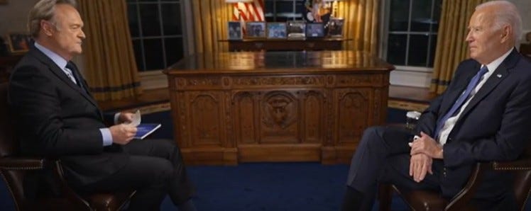 Biden deja boquiabierto a Trump en una entrevista inédita con Lawrence O’Donnell