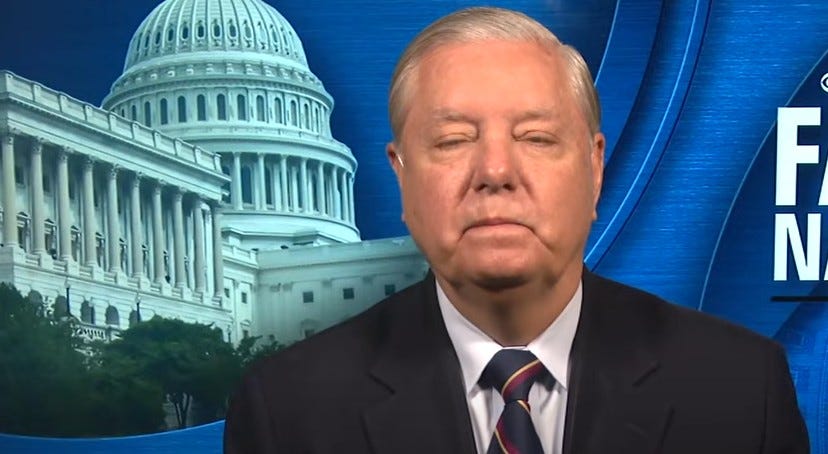 Lindsey Graham se derrite cuando se le pregunta sobre Kash Patel