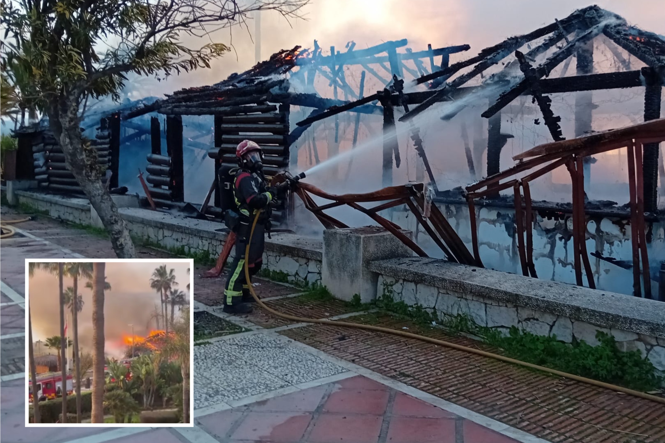 Ver: Club de playa de Marbella es incendiado en un ‘ataque incendiario’ matutino: la policía arresta a un sospechoso paseador de perros