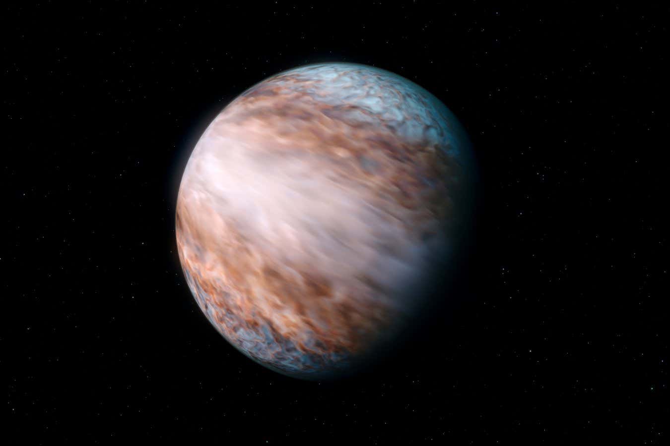 Un planeta alienígena tiene vientos que soplan a 33,000 kilómetros por hora