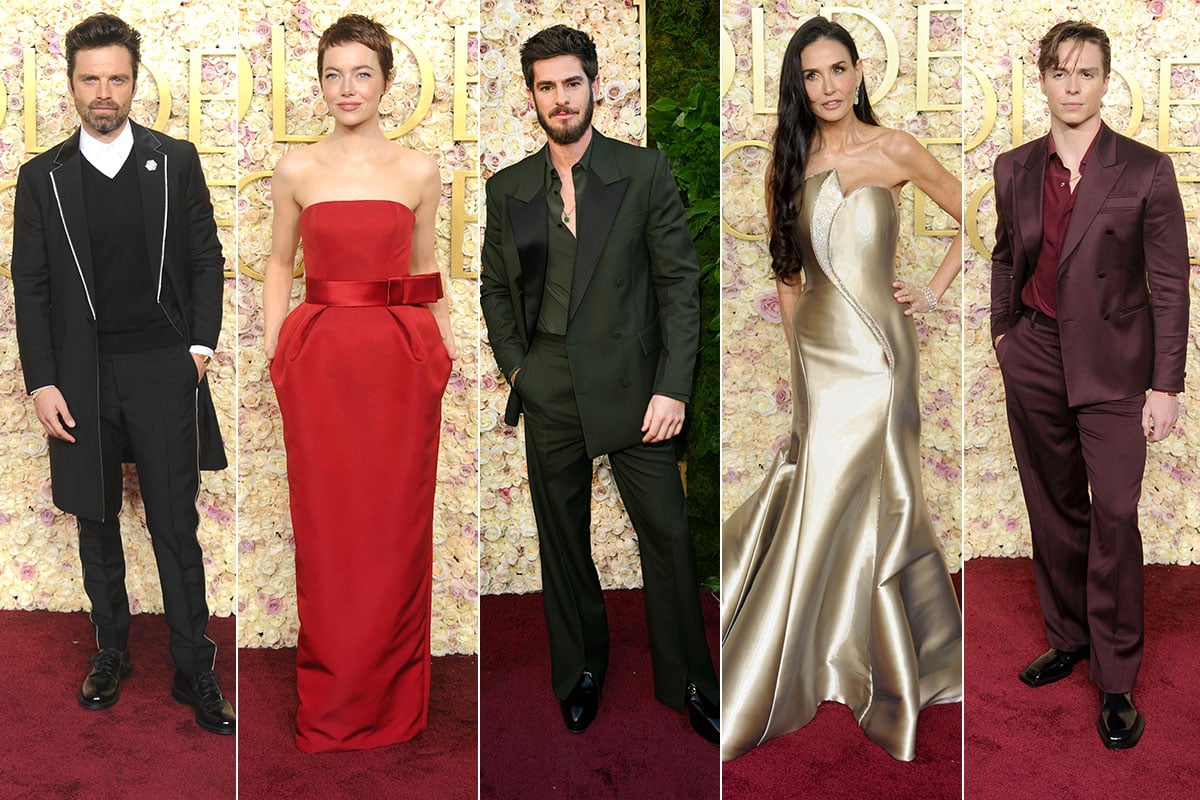 Instantáneas de celebridades – Edición de los Globos de Oro: Sebastian Stan, Emma Stone, Andrew Garfield, Demi Moore, Nicholas Alexander Chavez y más