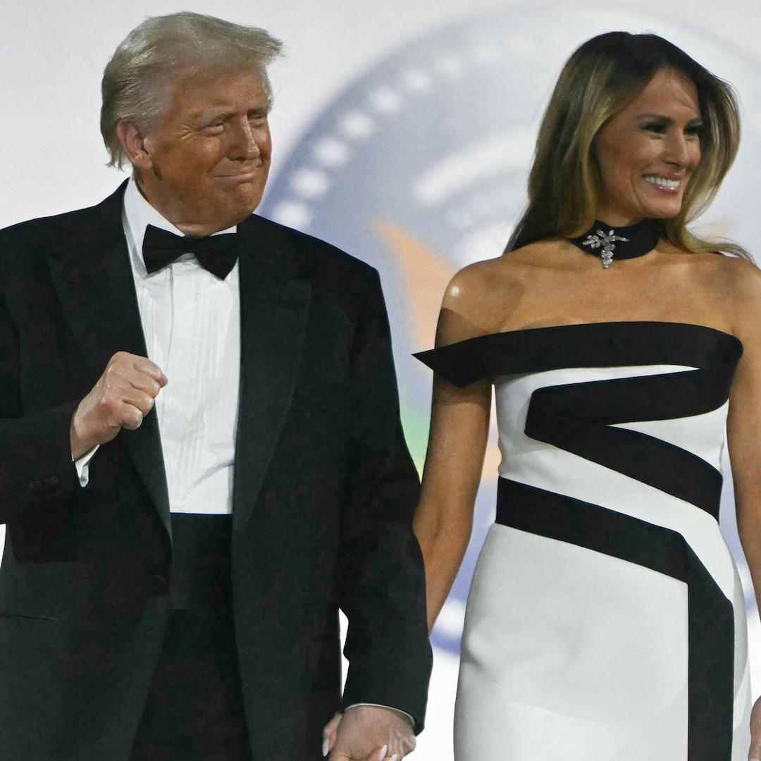 Foto del vestido de gala de inauguración de la primera dama Melania Trump