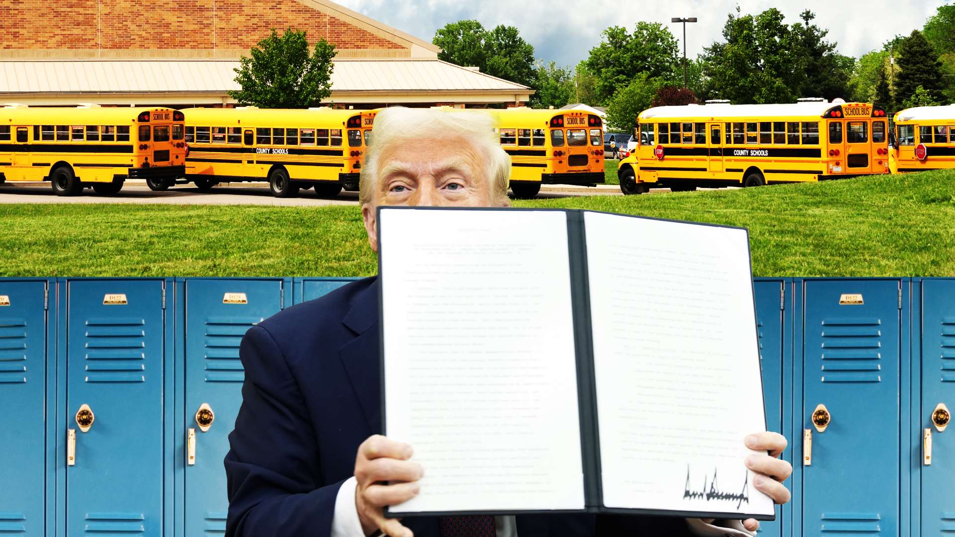 Trump expande la elección de la escuela, estrecha lo que las escuelas pueden enseñar